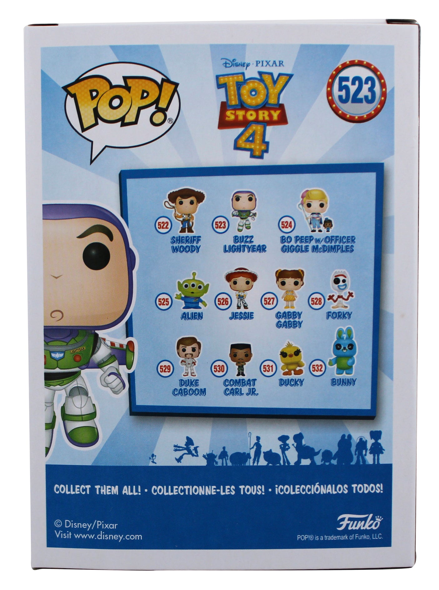 Tim Allen Toy Story 4 Signed Buzz Lightyear #523 Funko Pop Vinyl Figure BAS 2