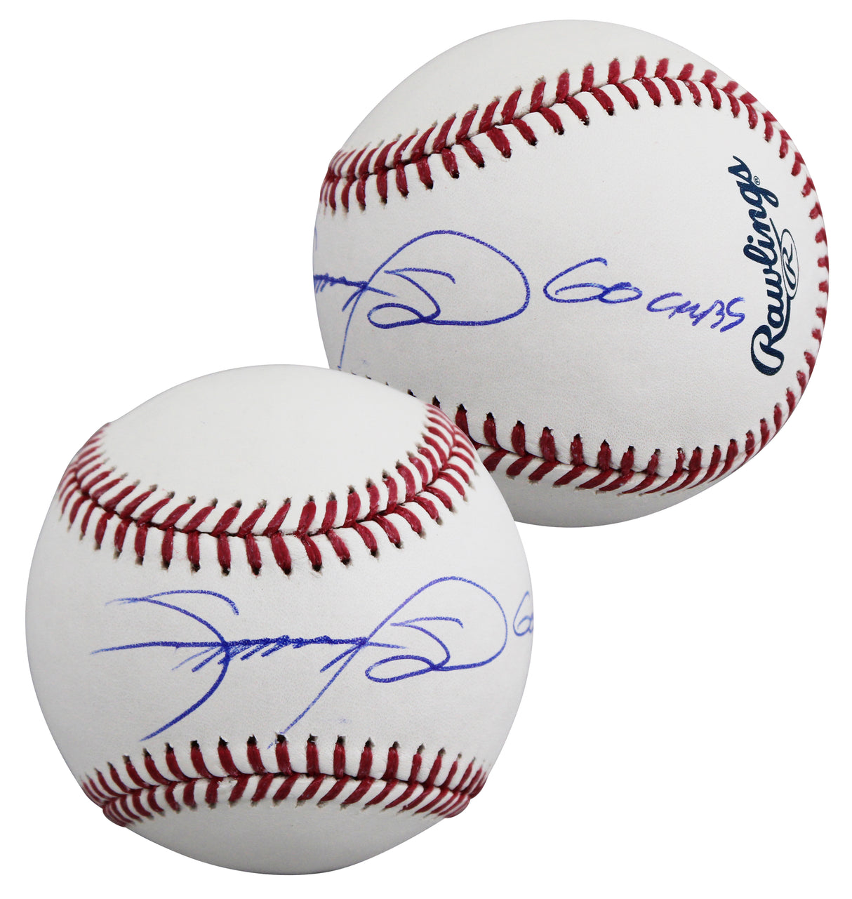 Cubs Sammy Sosa "Go Cubs" Authentic Signed Manfred OML Baseball JSA Witness
