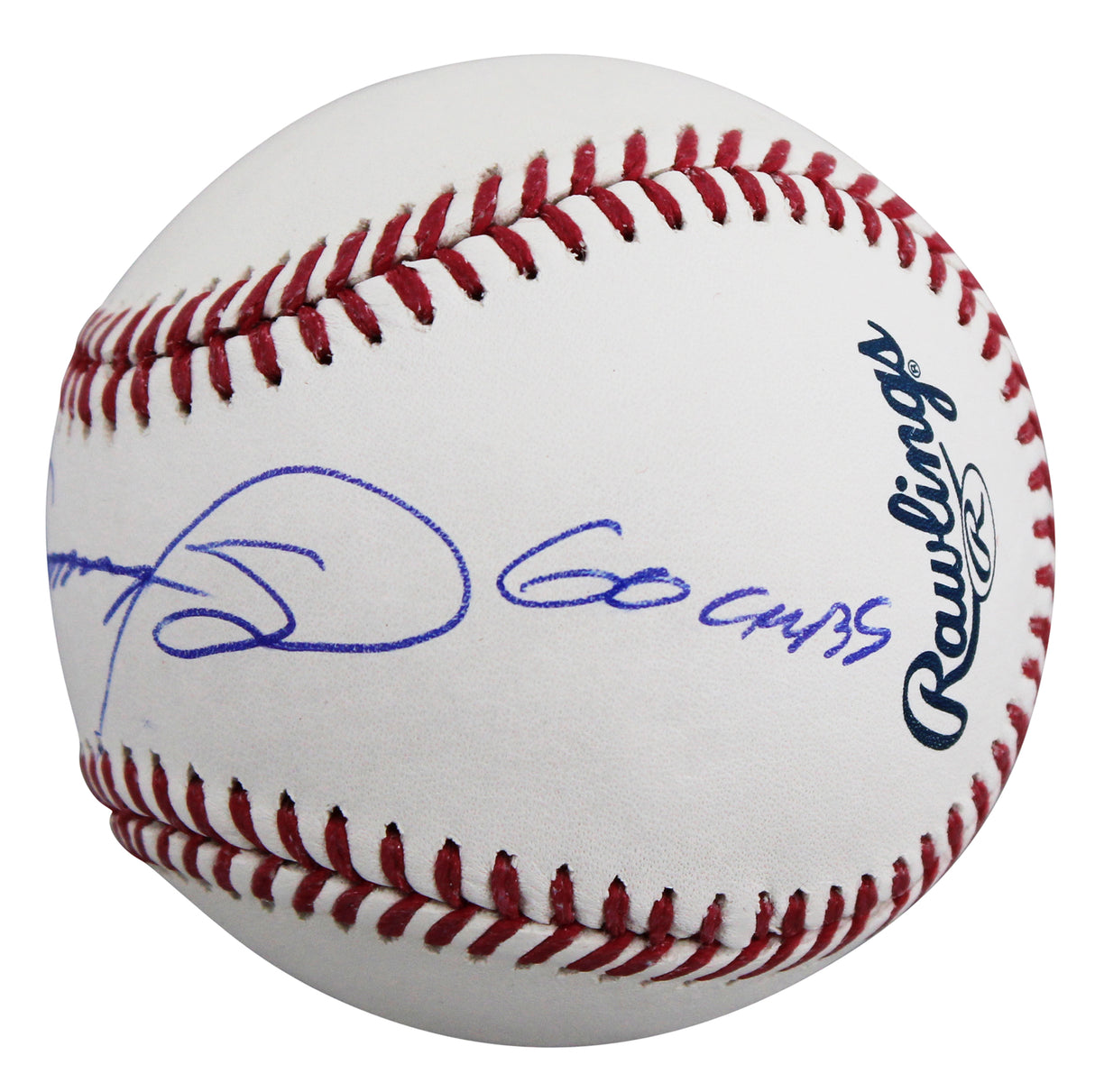 Cubs Sammy Sosa "Go Cubs" Signed Manfred OML Baseball W/ Case JSA Witness