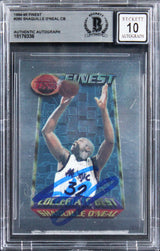 Magic Shaquille O'Neal Signed 1994 Finest #280 Card Auto Graded 10! BAS Slabbed