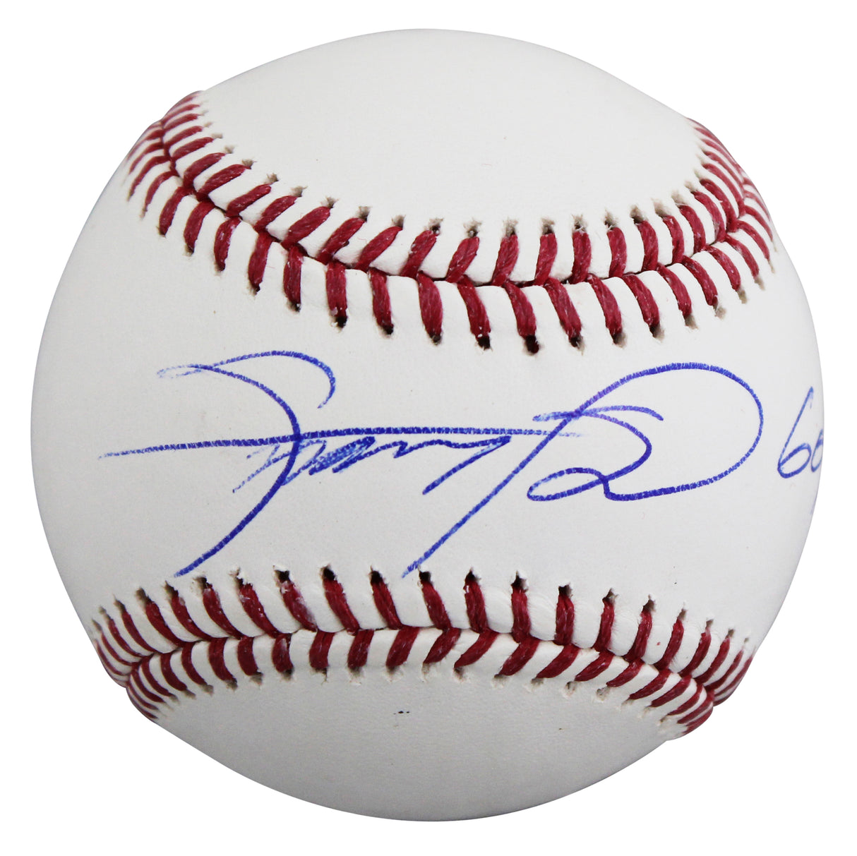 Cubs Sammy Sosa "609 HRS" Signed Manfred OML Baseball W/ Case JSA Witness
