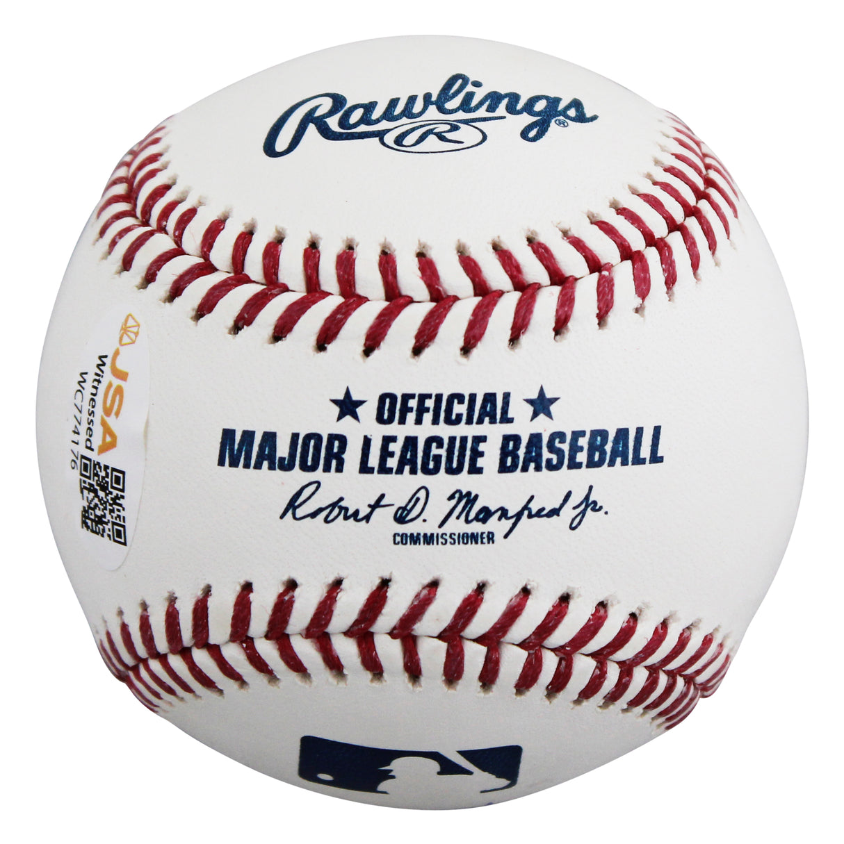 Cubs Sammy Sosa "609 HRS" Signed Manfred OML Baseball W/ Case JSA Witness