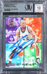 Magic Shaquille O'Neal Signed 1994 Stadium Club MO 50 #1 Card Auto 10! BAS Slab