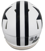 Cowboys Jimmy Johnson Authentic Signed 1960-63 TB Speed Mini Helmet BAS Witness