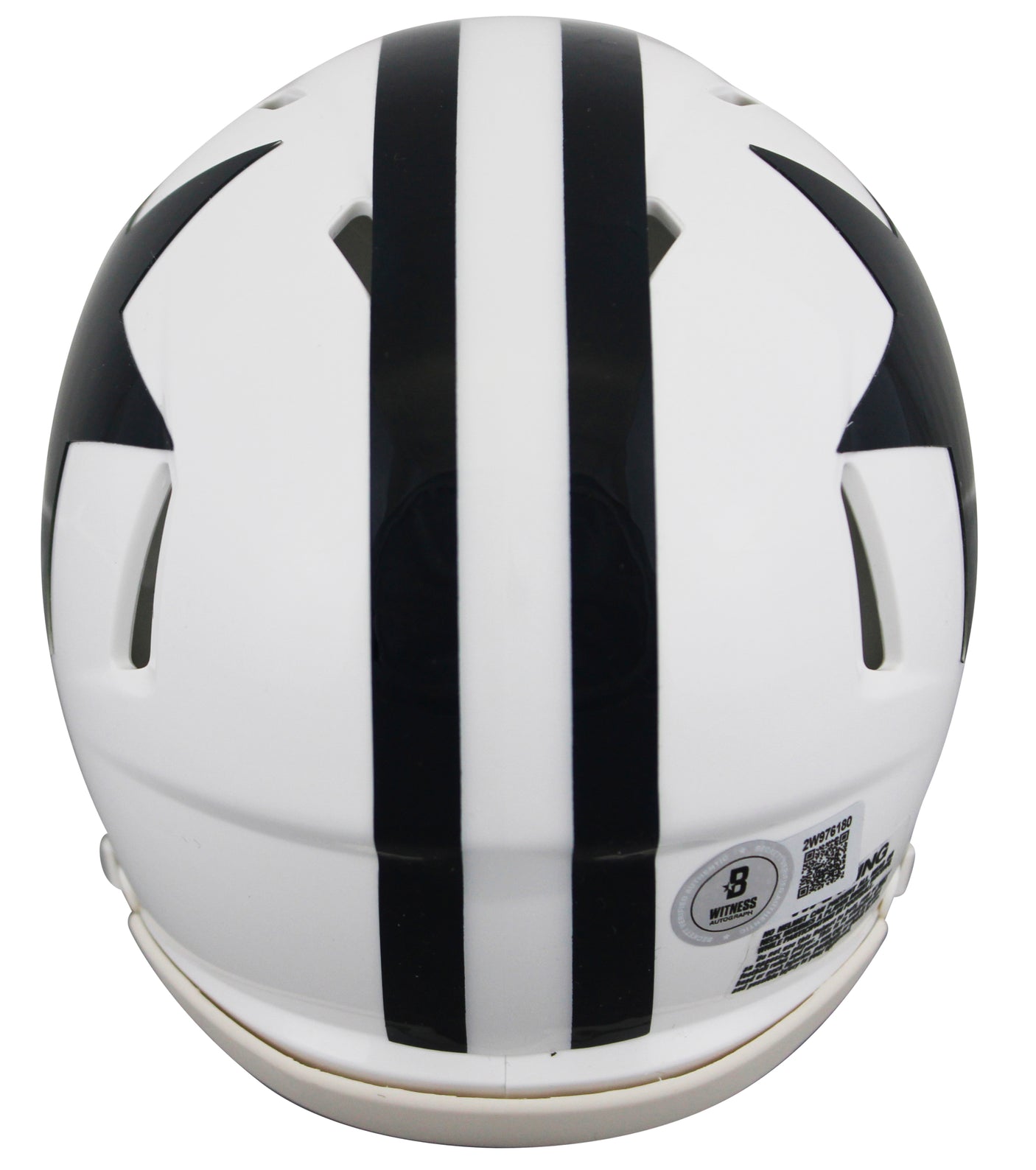 Cowboys Jimmy Johnson Authentic Signed 1960-63 TB Speed Mini Helmet BAS Witness