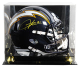 Chargers LaDainian Tomlinson Signed 1988-06 TB F/S Speed Rep Helmet W/ Case BAS