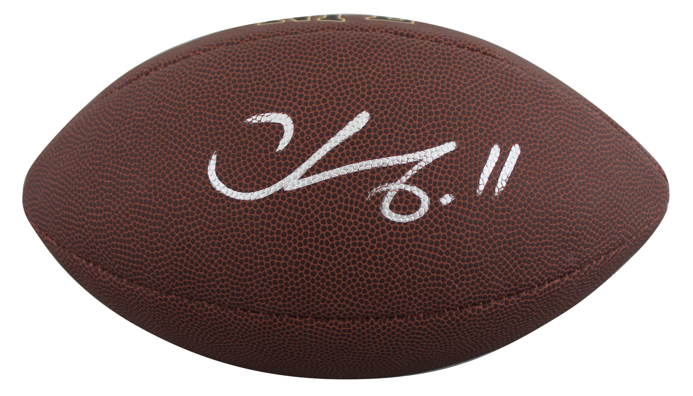 Steelers Chase Claypool Signed Wilson Super Grip Football BAS Witnessed #WP82611