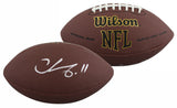 Steelers Chase Claypool Signed Wilson Super Grip Football BAS Witnessed #WP82611