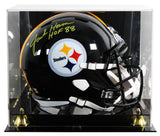 Steelers Jack Ham "HOF 88" Signed Full Size Speed Rep Helmet w/ Case BAS