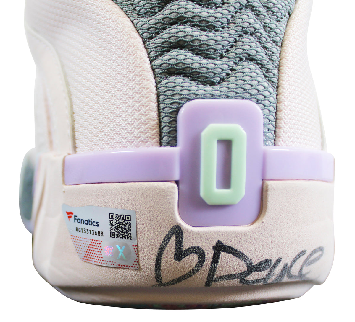 Celtics Jayson Tatum Signed Game Used Jordan JT 2 Sidewalk Chalk Shoes Fanatics
