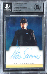 Peter Sumner Star Wars Authentic Signed Custom Trading Card BAS Slabbed