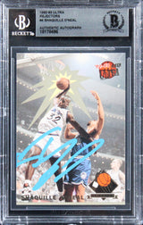 Magic Shaquille O'Neal Signed 1992 Ultra Rejectors #4 Rookie Card BAS Slabbed