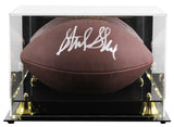 Packers Sterling Sharpe Signed Wilson Super Grip Football W/ Case BAS Witnessed