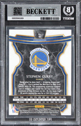 Warriors Stephen Curry Signed 2019 Select #91 Card Auto Grade 10! BAS Slabbed