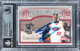 Shaq O'Neal Signed 2004 Fleer Sweet Sigs Hardcourt Heroics #13 Card BAS Slabbed