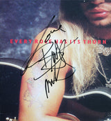 Poison (4) Michaels, DeVille, Dall & Rocket Signed Album w/ Vinyl JSA #CL51539