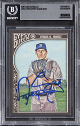 Yankees Nathan Eovaldi 2015 Topps GQ #278 Card Auto Gem Mint 10! BAS Slabbed