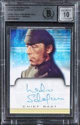 Leslie Schofield Star Wars Signed Custom Trading Card Auto 10! BAS Slabbed