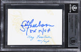 Stuart Freeborn & Kay Freeborn Star Wars Signed Custom Trading Card BAS Slabbed