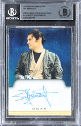 Jay Benedict Star Wars Authentic Signed Custom Trading Card BAS Slabbed