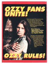 Ozzy Osbourne Authentic Signed 1993 Rock-It Comix #1 Magazine JSA #CL51494