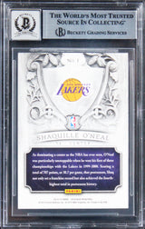 Shaquille O'Neal Signed 2014 Panini Excalibur Nobility #1 Card Auto 10! BAS Slab