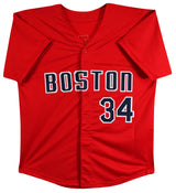 David Ortiz Authentic Signed Red Pro Style Jersey Autographed BAS