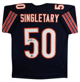 Mike Singletary Authentic Signed Navy Pro Style Jersey Autographed BAS Witnessed