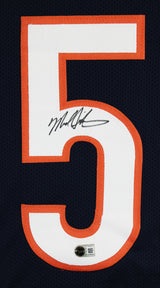 Mike Singletary Authentic Signed Navy Pro Style Jersey Autographed BAS Witnessed