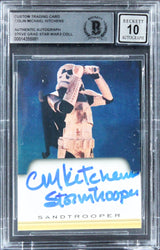 Colin Michael Kitchens Star Wars W/ Insc Signed Custom Card Auto 10! BAS Slabbed