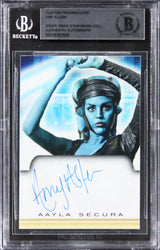 Amy Allen Star Wars Authentic Signed Custom Trading Card BAS Slabbed