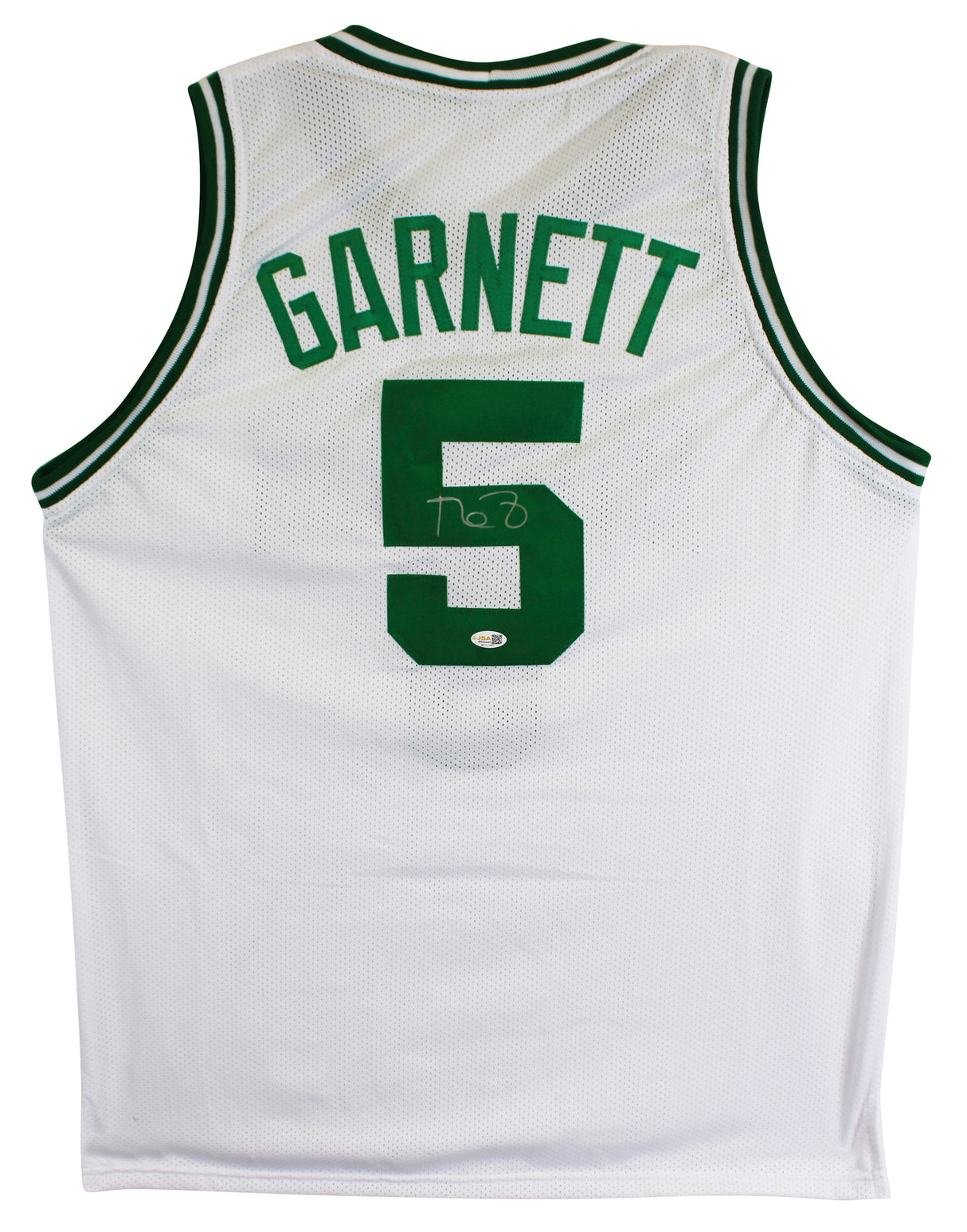 Kevin Garnett Authentic Signed White Pro Style Jersey Autographed JSA Witness
