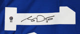Sam Darnold Authentic Signed Throwback Blue Pro Style Jersey BAS Witnessed