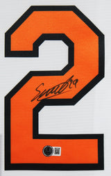 Samuel Basallo Authentic Signed White Pro Style Framed Jersey BAS Witnessed