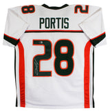 Miami Clinton Portis Authentic Signed White Pro Style Jersey BAS Witnessed