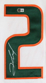 Miami Clinton Portis Authentic Signed White Pro Style Jersey BAS Witnessed
