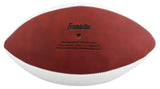 Ravens Ray Lewis Signed Franklin White Panel Logo Football BAS Witness #2W967594