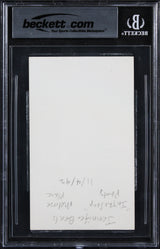 Jennifer Beals Flashdance Authentic Signed 3x5 Index Card BAS Slabbed 3