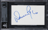 Denver Pyle The Dukes Of Hazzard Authentic Signed 3x5 Index Card BAS Slabbed