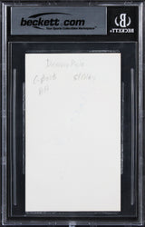 Denver Pyle The Dukes Of Hazzard Authentic Signed 3x5 Index Card BAS Slabbed
