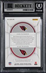 Kurt Warner & Jake Plummer Signed 2022 NT GCM #26 #24/25 Card Auto 10! BAS Slab