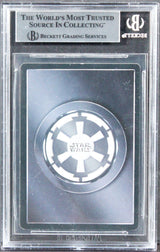 Star Wars (2) Baker & Freeborn Signed 1996 SW A New Hope #9 Card BAS Slabbed