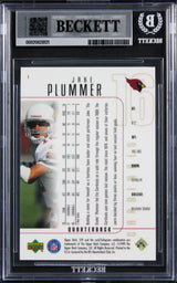 Cardinals Jake Plummer Signed 1999 SPX #1 Card Auto Grade Mint 10! BAS Slabbed
