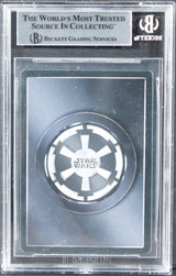Star Wars (2) Baker & Freeborn Signed 1996 SW A New Hope #1 Card BAS Slabbed