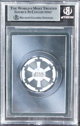 Star Wars (2) Baker & Freeborn Signed 1996 SW A New Hope #1 Card BAS Slabbed