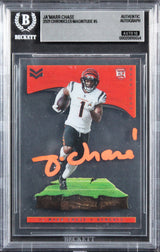 Bengals Ja'Marr Chase Signed 2021 Chronicles #5 RC Card Auto GM 10! BAS Slabbed