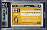 Packers Paul Hornung Signed 2018 Classics Orange #133 Card Auto 10! BAS Slabbed