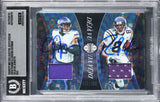 Randy Moss Justin Jefferson Signed 2024 Panini Red #DVMIN Card Auto 10! BAS Slab