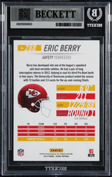 Chiefs Eric Berry Signed 2014 Score #288 Card Auto Grade Gem Mint 10! BAS Slab