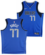 Mavericks Luka Doncic Signed Blue Nike Icon Edition Jersey Fanatics #A501983